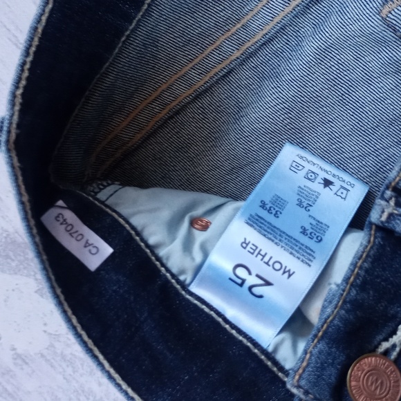 MOTHER The Rascal Women's Jeans Here Kitty Kitty - Picture 2 of 10